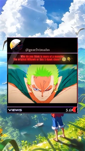 Zoro’s FIRST Match Against S-Hawk! ⚔️ The Clone of Mihawk! #OnePiece #shorts #zoroonepiece