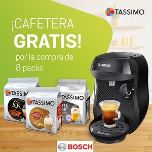 🎉¡Ya está aquí de nuevo nuestra promoción de TASSIMO FANS!😋 Llévate una Cafetera Happy o Style GRATIS por la compra de 8 packs Tassimo. 👉 https://www.tassimo.com/es/tassimo-fans | Tassimo