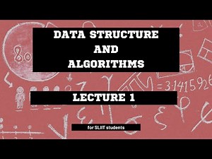DSA | Data Structure and Algorithm | SLIIT | Lecture 1