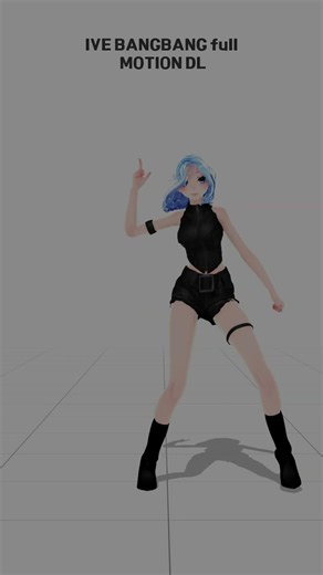 MMD/BLENDER IVE 'BANG BANG' Motion DL #ive #bangbang #kpopdance #blenderanimation #shorts