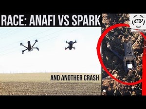 RACE: Parrot Anafi VS DJI Spark (2nd Crash) & First Range Tests
