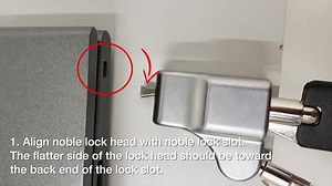 Watch CTA Digital Noble Wedge Slot Security Cable for Notebooks and Desktop Pcs, Silver on Amazon Live