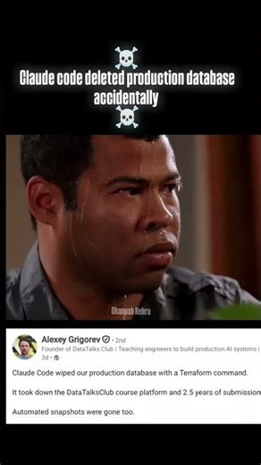 Claude Code Deleted PROD Database Accidentally ☠️