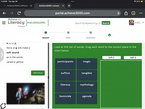 1:33 PM Tue Apr 2952\�hieve3000 | DifferenAchieve3000: Les... | Filo