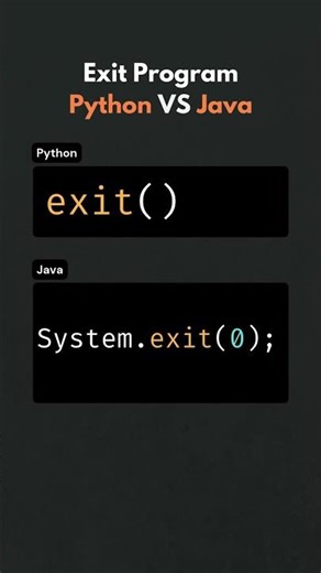 Python vs Java Exit Code 💀 #programming #coding