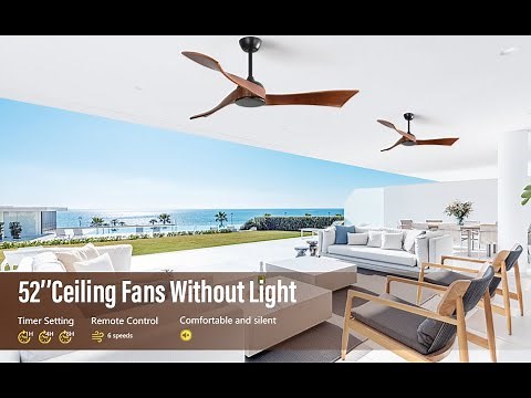 Installation Video: Sofucor KBS-52K012-WD 52'' Remote Control Ceiling Fan