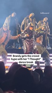 Brandy had the whole arena up when she broke into the “I Thought” dance break at her NYC tour stop for the New York stop of Brandy and Monica’s The Boy Is Mine Tour. | Billboard Hip-Hop