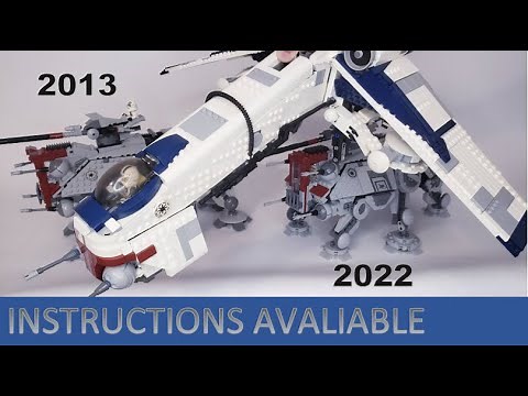 MOC Lego Republic Dropship V.2 - WORKS WITH 2022 AT-TE