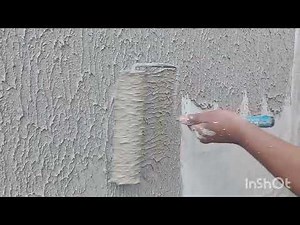 How to apply textured paste with a roller for beginners - super easy to apply