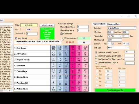 Easy Bet Bot Simple Easy Betfair Bot