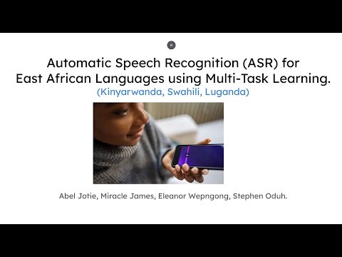 ASR for East African Languages