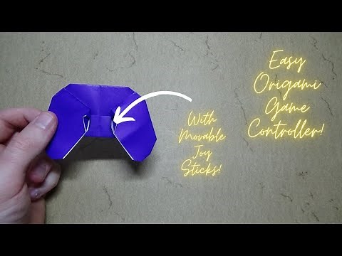 Easy Origami Game Controller with Movable Joysticks - Pure Origami