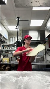 Pizza dough tossing skills