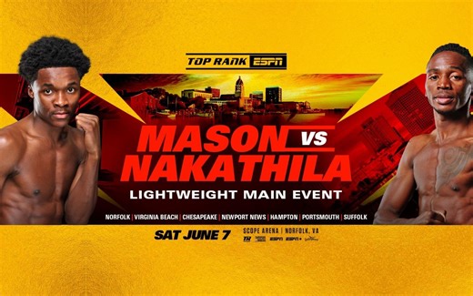 Abdullah Mason vs. Jeremia Nakathila: Live round-by-round updates