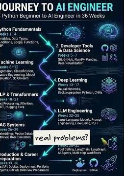 From Python Beginner to AI Engineer in 36 Weeks 🚀 | Complete AI Roadmap 2026