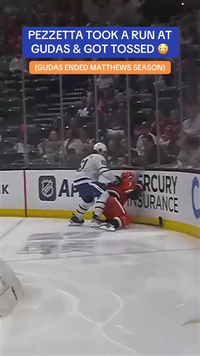 Pezzetta got kicked out the game for getting physical with Gudas #NHL #Hockey #TorontoMapleLeafs #AustonMatthews #RadkoGudas