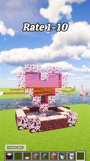 Heart Fountain Tutorial! ⛲ #shorts #minecraft