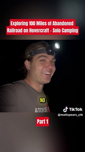 Exploring 100 Miles of Abandoned Railroad on a Hovercraft - Solo Camping | Part 1 #AbandonedRailroad #Hovercraft #SoloCamping #Exploration #AdventureVlog #OffGrid #Vlog