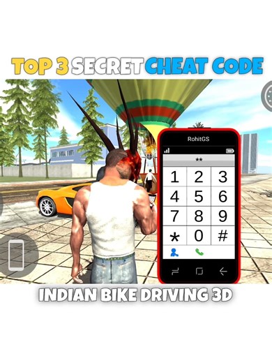 TOP 3 SECRET CHEAT CODE IN INDIAN BIKE DRIVING 3D | Indian Bike Driving 3D New Update Cheat Code