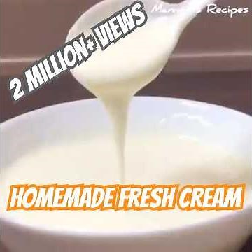 Homemade Fresh Cream | How to make Fresh Cream from Milk | #Shorts | Mammas Recipes
