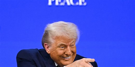 'Beyond Parody': Trump's 'Board Of Peace' Logo Is Already Under Attack