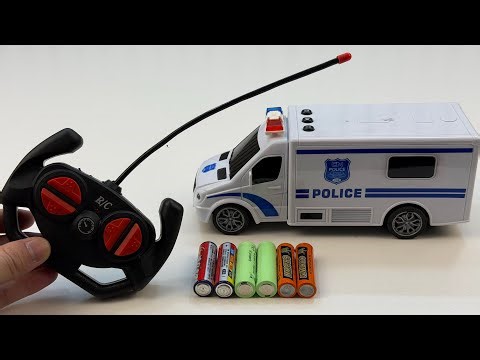 Unboxing RC city police car, RC stunt transformation car, EV dump truck, EV shark model car
