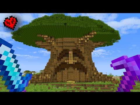 Recreating the Great Deku Tree in Hardcore Minecraft