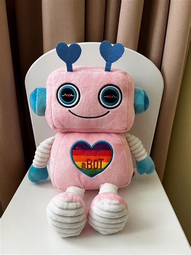 Vintage Pink Robot Plush “I Love You a Bot” •cute Valentine’s Gift •36 Cm • Robots Lover Gift • Kids Gift Idea - Etsy