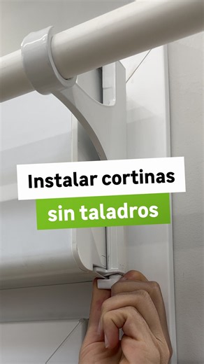 Apunta este truco para poner cortinas sin hacer agujeros #shorts | LEROY MERLIN
