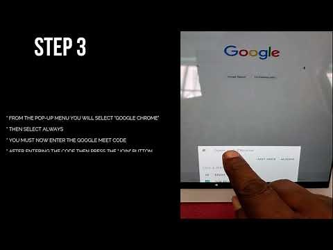 USING GOOGLE MEET ON A AMAZON TABLET