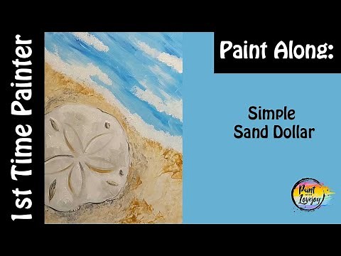 Simple Sand Dollar - Easy acrylic painting for beginners