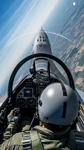 Fighter Jet Cockpit View ✈️ | Pilot POV at Supersonic Speed #Shorts