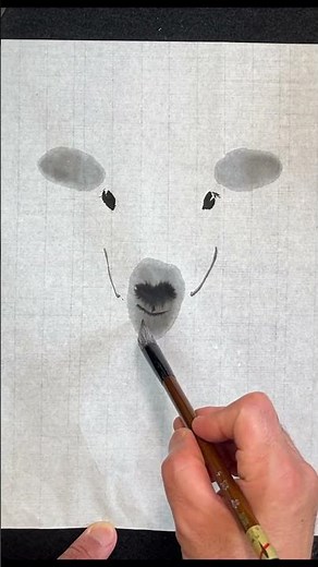 見るだけでわかる羊の描き方 #16 #水墨画 #羊 #干支