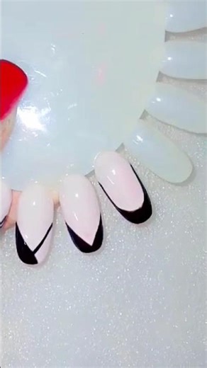 hella hella deep french nails #nailsofinstagram #easynailart #frenchnails #nailartcourse #shorts