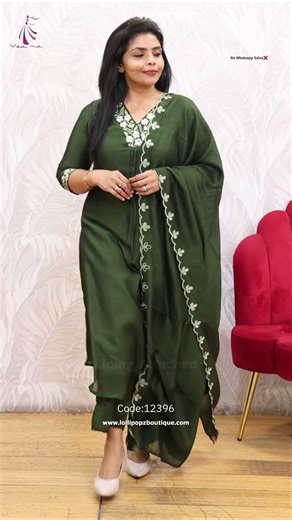 Yeame Handwork Crepe Silk Kurta Set with Dupatta Product Code(12396)