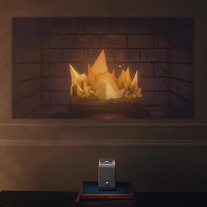 Fireplace, any place. http://bit.ly/2f5Zops #YuleLog #ReimagineTheHolidays | Sony Electronics