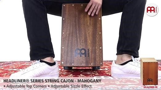 Meinl Percussion HCAJ3MH-M Headliner Series Mahogany Wood String Cajon, Full Size (VIDEO)