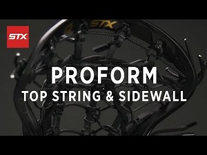 STX ProForm Pocket Stringing Tutorial - Top String & Sidewall