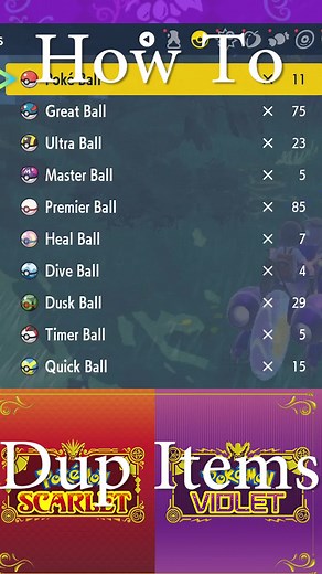 How To Duplicate Items #pokemonscarletviolet #pokemonscarlet #pokemonviolet