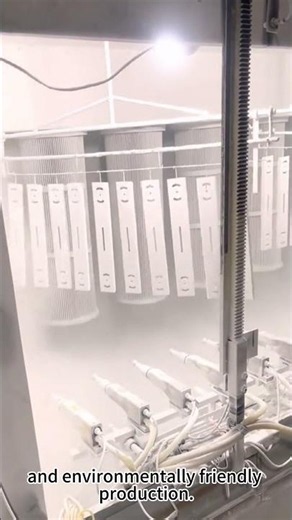 Fully Automatic Powder Coating Line for Metal Parts #powdercoating