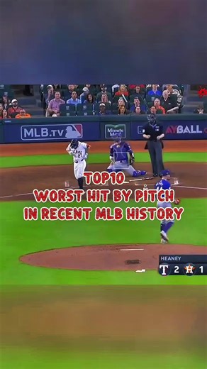 Top10 worst hit by pitch in recent MLB history #mlb #baseball #foryour #fyp
