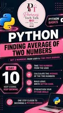 Python Average of Two Numbers 🐍 | Find Average Using Python | Python IDLE | Part 10