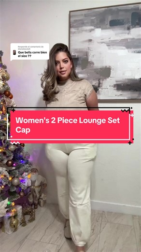 Respuesta a @diamelacala5 Women's 2 Piece Lounge Set Cap #paratiiiiiiiiiiiiiiiiiiiiiiiiiiiiiii #mujeres #conjuntos #set