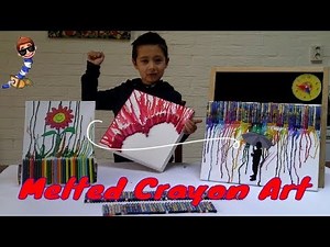 DIY Melted Crayons Art/Crayon Art Tutorial/How to melt Crayons