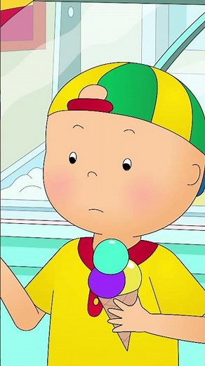 Caillou Dropping Ice Cream 🍦 #shorts