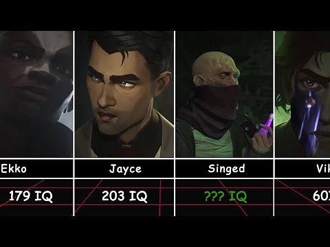 Smartest Arcane Characters Comparsison - League Of Legends (Every Character IQ Analyze)