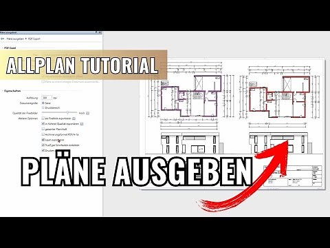 Allplan Planlayout - Pläne ausgeben - so gehts!