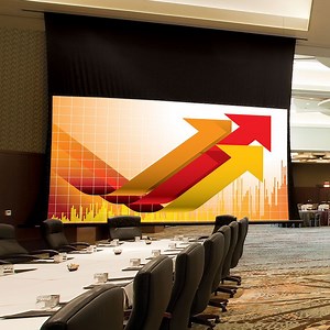 [Hot Item] Ceiling Recessed Black Crystal Electric Projector Screen