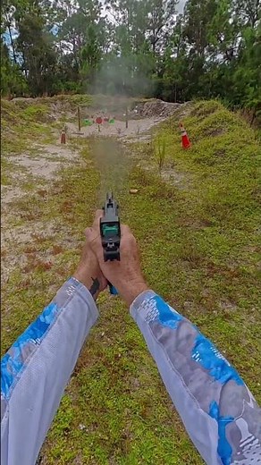 CUSTOM GLOCK 19 kicking a 9mm Bullet into the chamber 27 yard shot 🔥🎯‼️