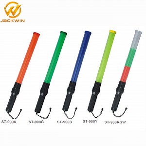 [Hot Item] 54 Cm Green LED Traffic Strobe Baton Handheld LED Road Traffic Control Baton LED Marshals Batons